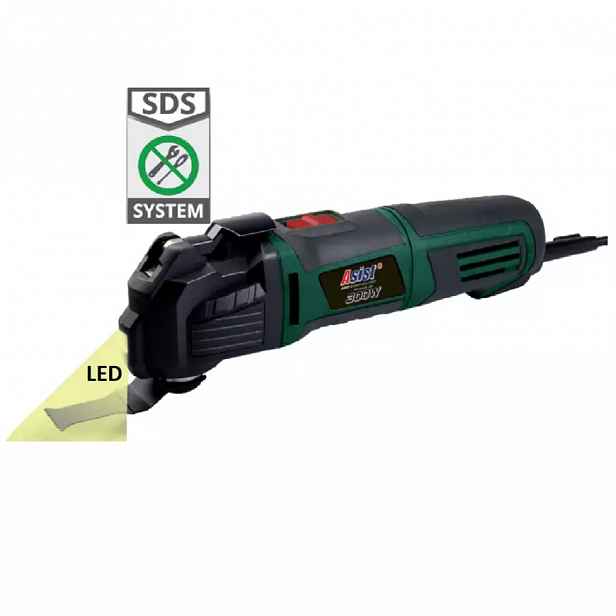 Oscilační bruska 300W Asist AE3M30SDS-BMC v kufru + příslušenství