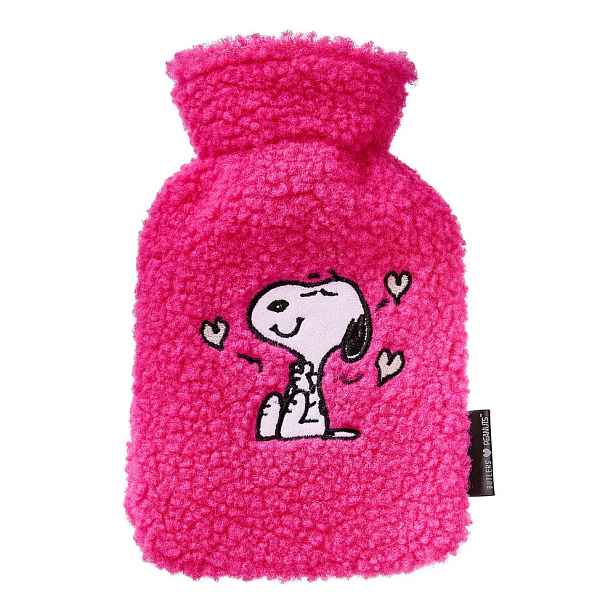 PEANUTS Mini termofor zamilovaný Snoopy - tm. růžová