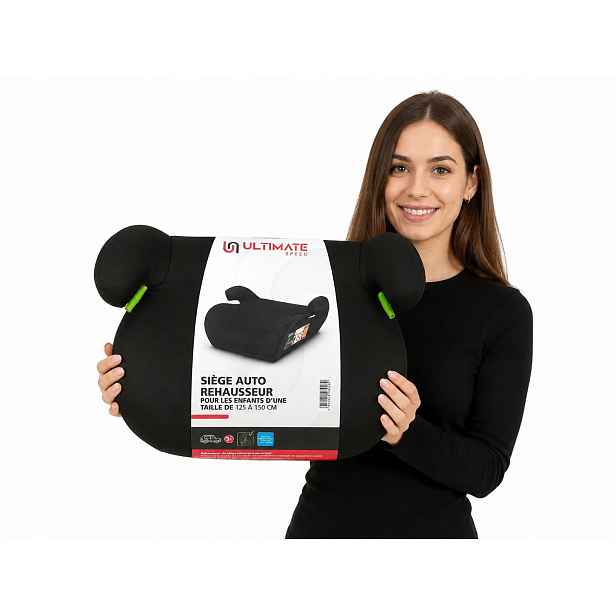 Podstavec Automobilová Ultimate Speed 125-150 cm Autosedačka Booster Černá