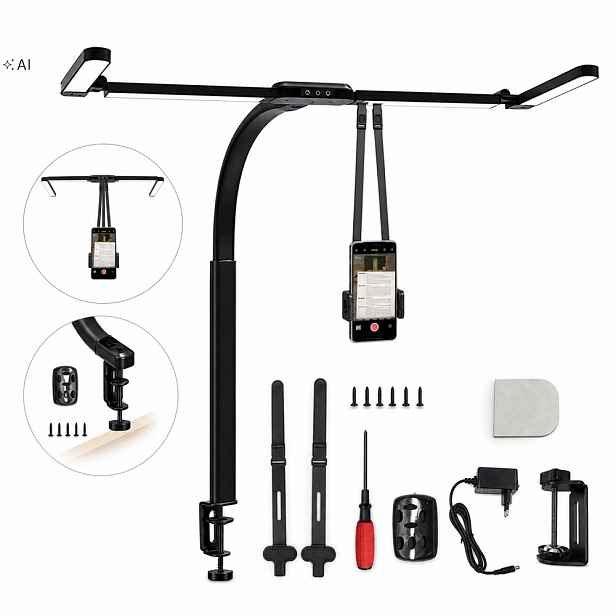 Led stolní lampa Kreslící bezstínová Nastavitelná Glow