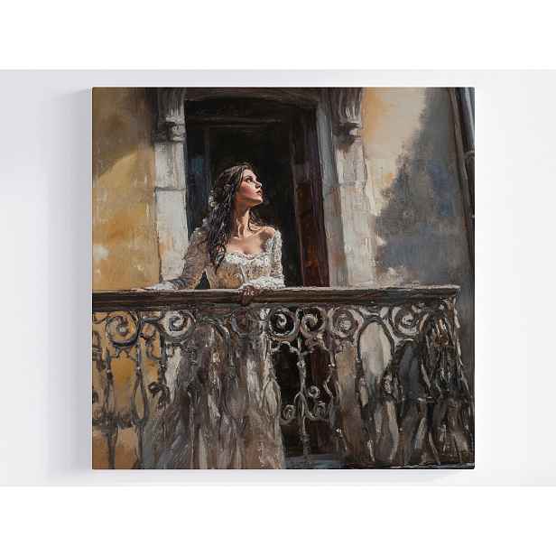 Obraz Na Plátně Canvas Portrét Postava Žena Julia Romeo Balkon 50x50