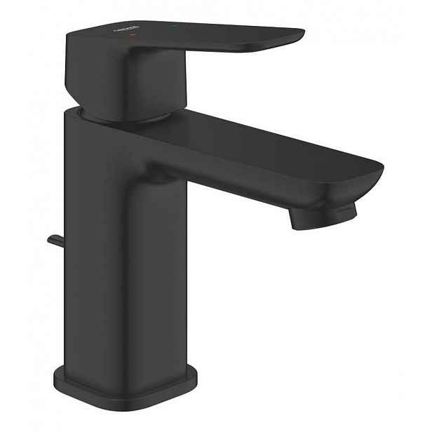 Umyvadlová baterie Grohe Cubeo s výpustí černá matná 1016942430