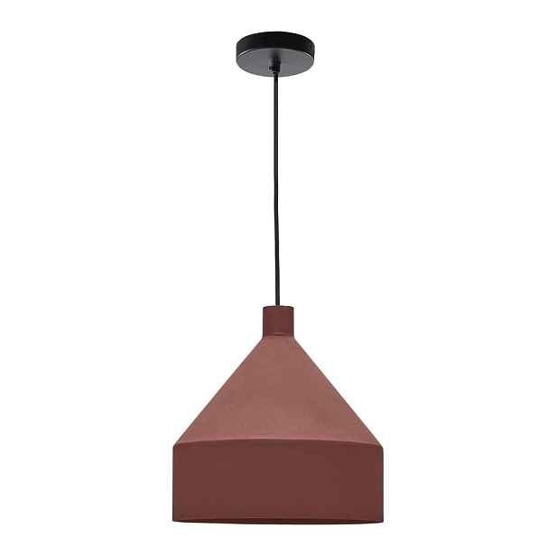 Závěsné svítidlo v terakotové barvě s kovovým stínidlem ø 30 cm Peralta – Kave Home