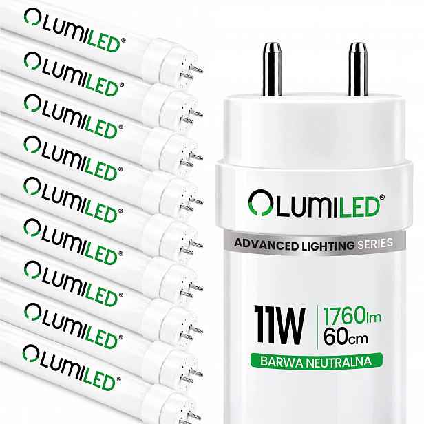 10x Led žárovka G13 T8 60 cm 11W 1760lm 4000K Pro Hermetické Svítidla