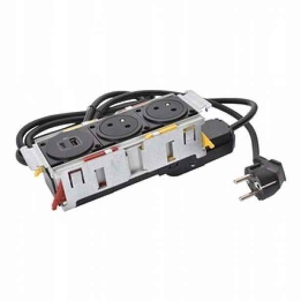 Nábytková zásuvka Disq'in 2P+Z/USB Legrand 654740