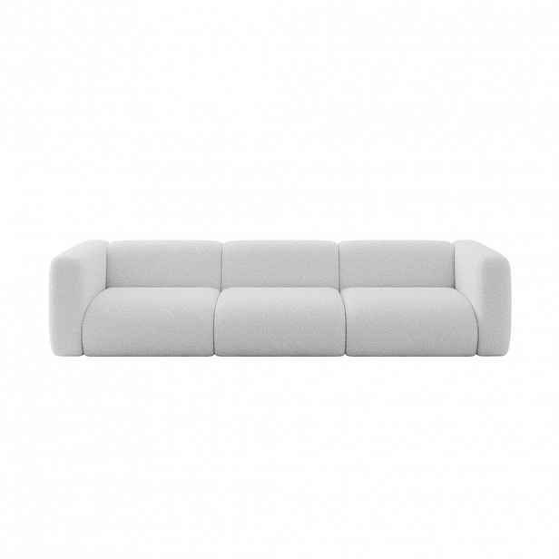 ALTDECOR MODULÁRNÍ pohovka MIRA-S2, 3místná, 319 × 89 × 70 cm, světle šedá, bouclé