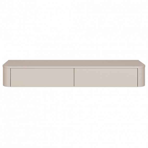Selsey TV stolek Luvio závěsný kašmírově šedý 140/20/39 cm