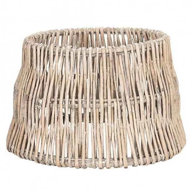 Stínidlo Ratanové béžové Clayre & Eef Nástěnné svítidlo Stolní lampa