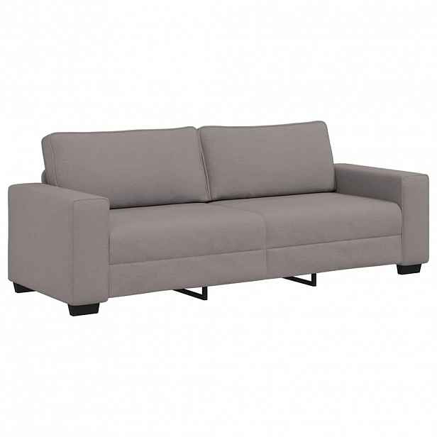 vidaXL 3místná pohovka taupe 220 x 77 x 82 cm látka
