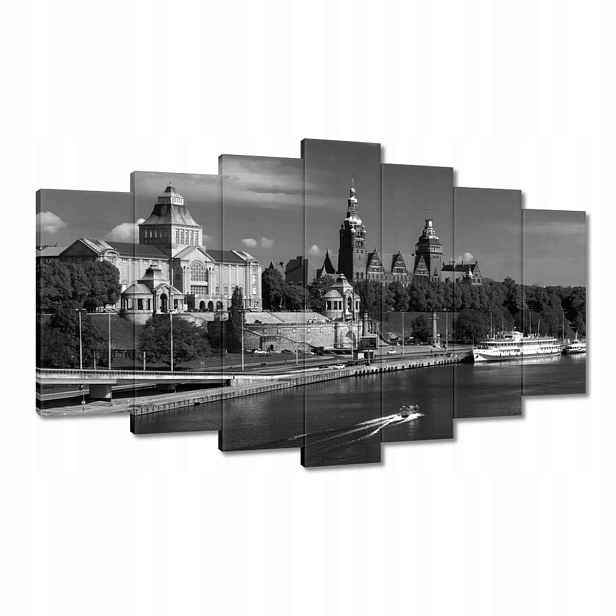 Obrazy 140x80 Černobílý Štětín