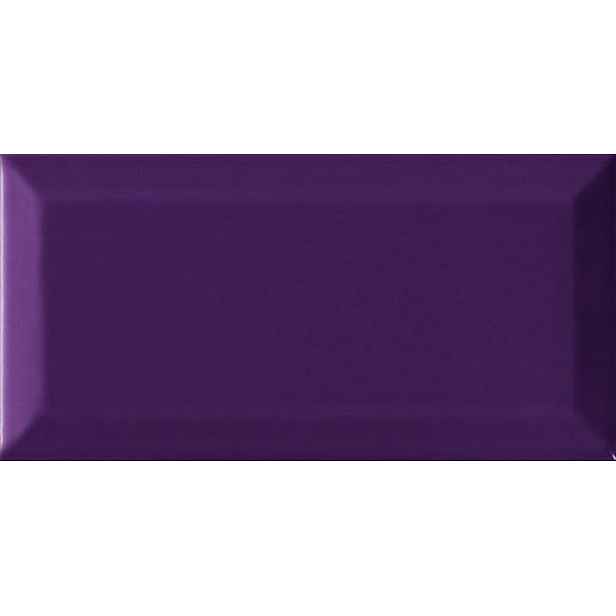 Obklad Ribesalbes Chic Colors plum bisel 7,5x15 cm lesk CHICC1976