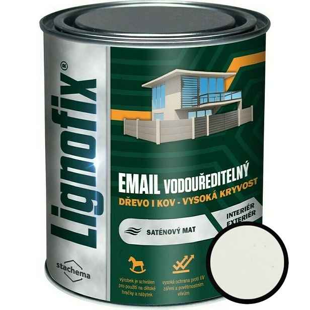 Barva vrchní Lignofix EMAIL vodouředitelný slonová kost 2,5 l