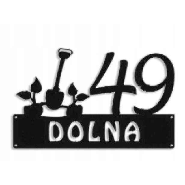 Číslo Na Dům 60 cm Tabule Adresa Ocel 2 mm Grafika 5709
