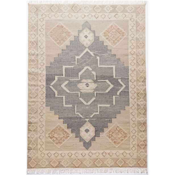 Ručně vázaný kusový koberec Heriz Wood DE 2005 Grey Mix, 240x300, béžová, chodba / předsíň, Diamond Carpets India