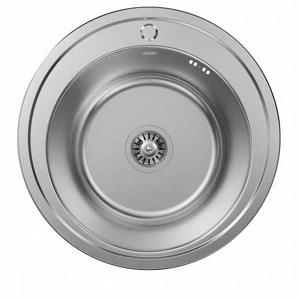 Kuchyňský Dřez Ø51 CM Nerezová Ocel 201 Inox Se Sifonem