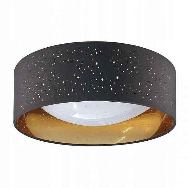 Stropní Svítidlo Led Tuluza 32 cm 18W 1850lm 4000K černo-zlatý starry effect