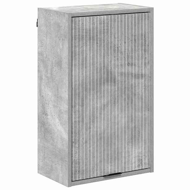 vidaXL Koupelnová skříň Betonově šedá 39 x 23,5 x 65 cm