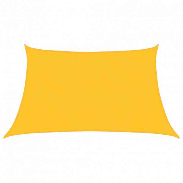 vidaXL Stínící plachta 160 g/m² žlutá 3/4 x 2 m HDPE