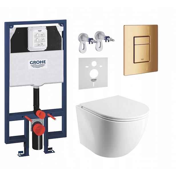 7v1 Wc Set, Stelaz Grohe Slim, Wc Mísa Omnires Tornado, Tlačítko