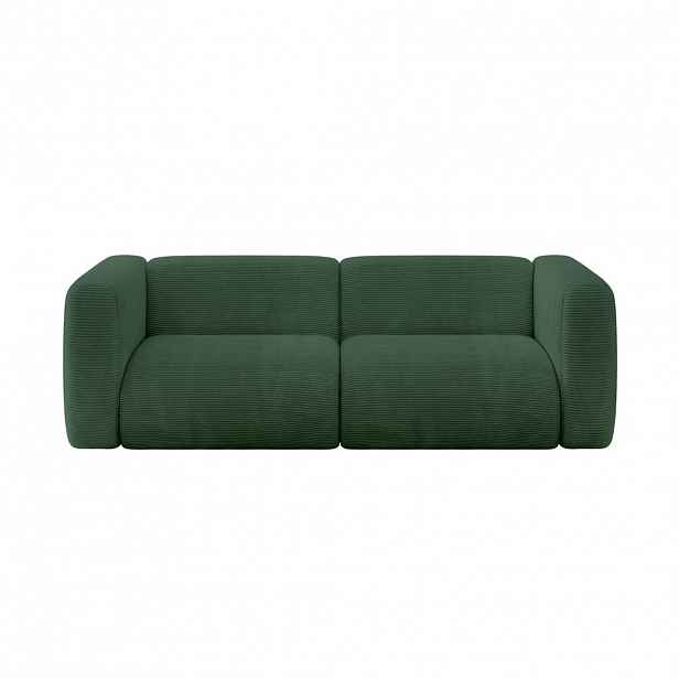 ALTDECOR MODULÁRNÍ pohovka MIRA-S1, 2místná, 228 × 89 × 70 cm, zelená, manšestr