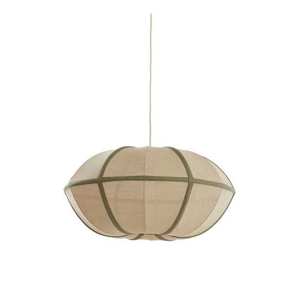 Krémové závěsné svítidlo s textilním stínidlem Mirelys – Light & Living