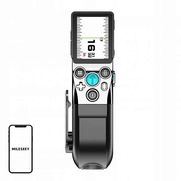 Mileseey XTAPE1 Laserový dálkoměr 100M Ips Bluetooth Usb-c P2P 3.5M