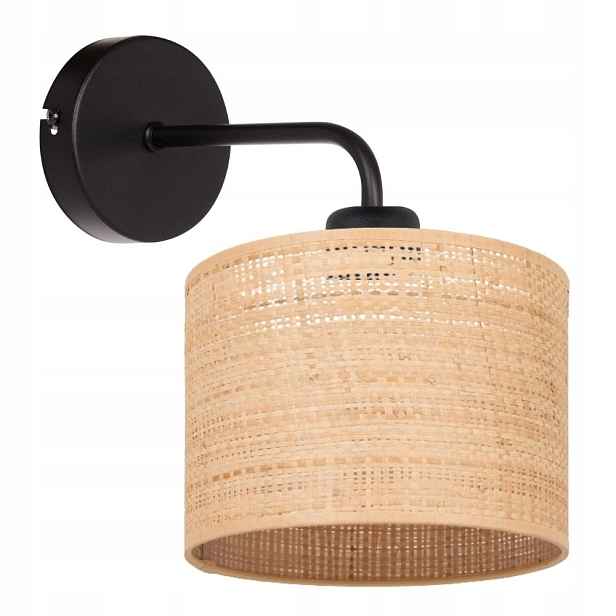 Moderní Nástěnná Lampa Z Ratanu