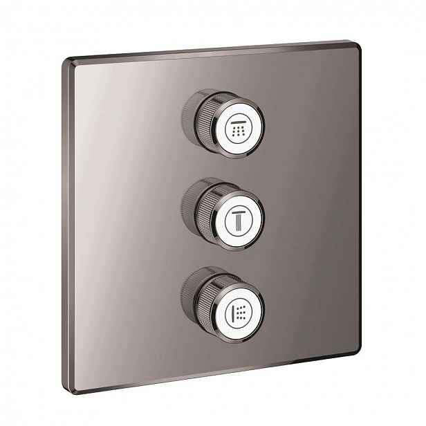 Grohe Grohtherm SmartControl - Ventil pod omítku pro 3 spotřebiče, Hard Graphite 29127A00