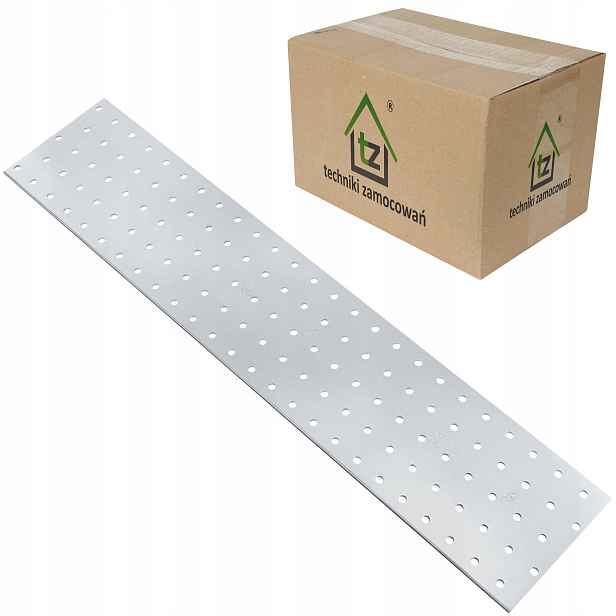 Perforované dlaždice 100x500 x 2 mm 25 ks Tesařské spojky ploché PP17