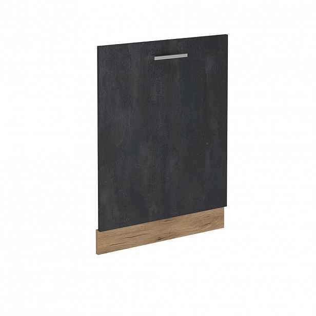 Vicco ČELNÍ PANEL MYČKY R-Line Černý beton 60 cm bez pracovní desky