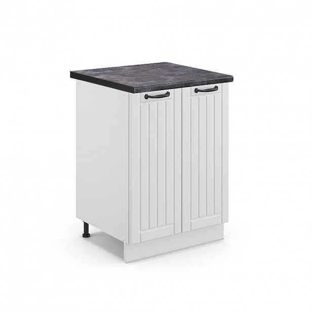 Vicco SPODNÍ SKŘÍŇKA KUCHYŇSKÉ LINKY Fame-Line Bílý venkovský dům 60 cm , PD Antracit