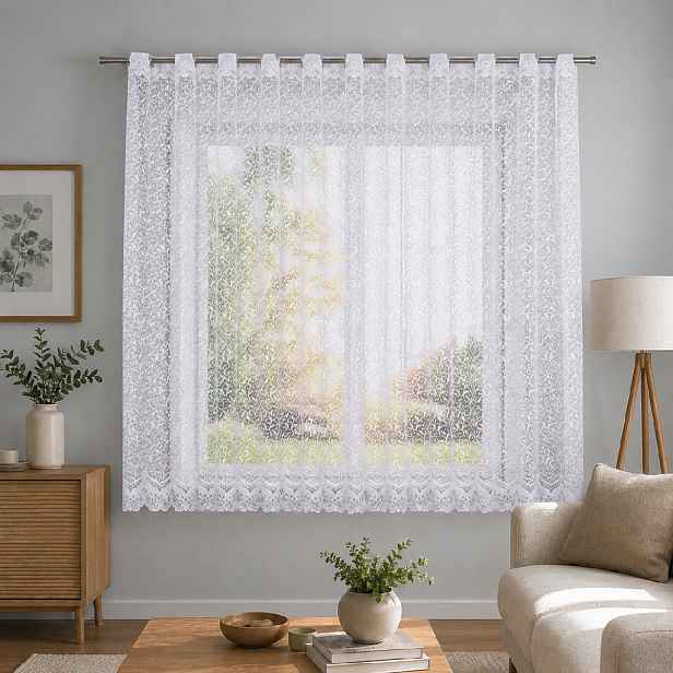 Dekorační krátká záclona na žabky nebo garnýž BOGUMILA 300x160 cm MyBestHome