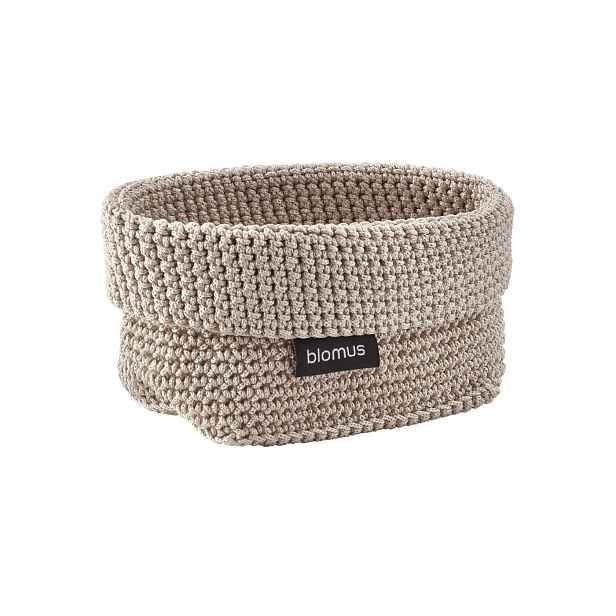 Hačkovaný košík 9x15 cm Blomus TELA - krémový