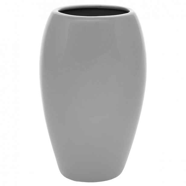Keramická váza Jar1, 14 x 24 x 10 cm, šedá