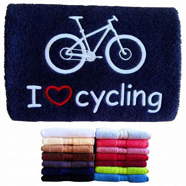 Praktický Dárek Pro Cyklistu K Narozeninám 40 50 Ručník S Kolem