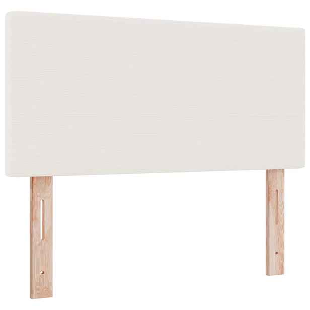 vidaXL Čelo postele Krémová 80 cm Žebrovaná látka