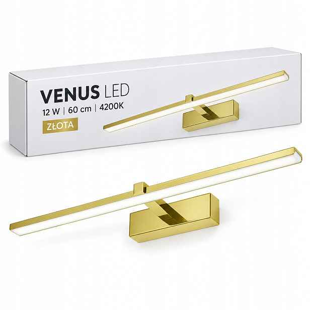 Osvětlení obrazu Venus 12W 60 cm zlaté Led neutrální 4200K IP44 840lm