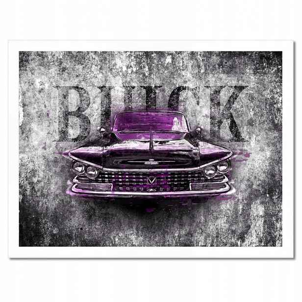 Plakáty v rámu 40x30 Fialový Buick