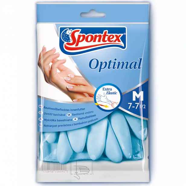 Rukavice Optimal  latex L Spontex