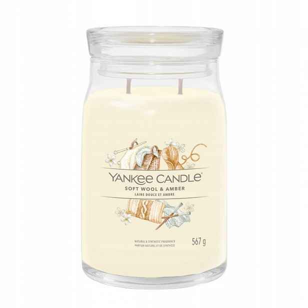 Velká svíčka Signature Soft Wool & Amber Yankee Candle
