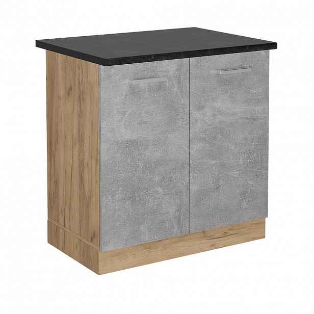 Vicco SKŘÍŇKA POD DŘEZ R-Line Beton 80 cm , PD Antracit