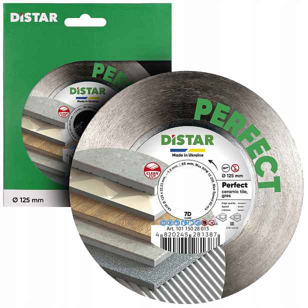 Diamantový kotouč na dlažbu 125 mm Perfect Distar 10115028015
