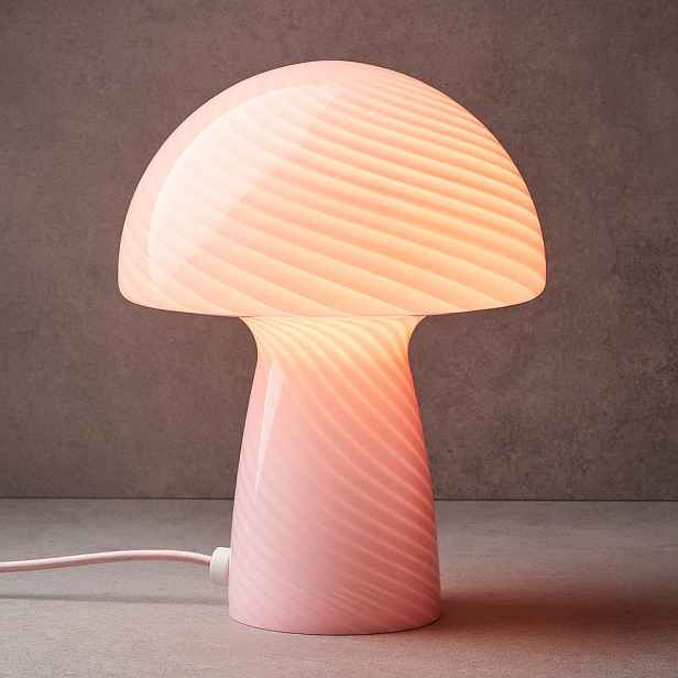 FUNGI TOWN Stolní lampa - sv. růžová
