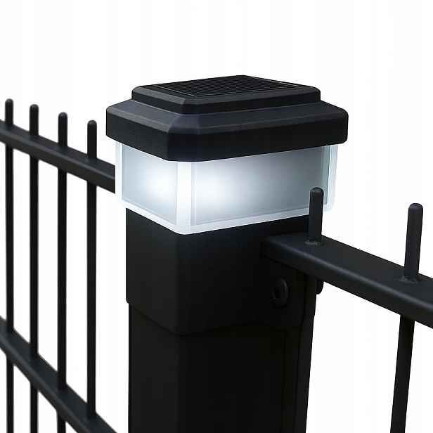 Solární Lampa 60x40 na sloupek na Oplocení Led Lampa stříška svítící sloup