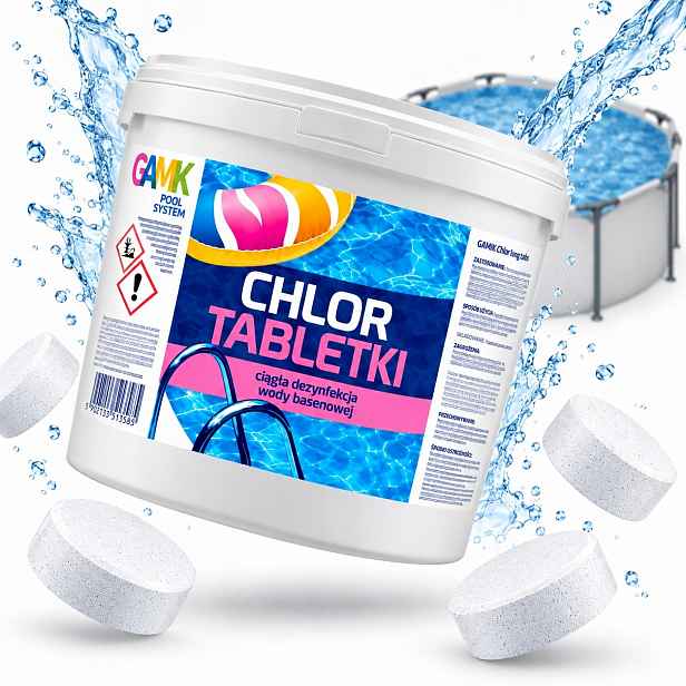 Chlorové Tablety 200 G 3 Kg Do Bazénu Trvalá Dezinfekce Bazénové Vody
