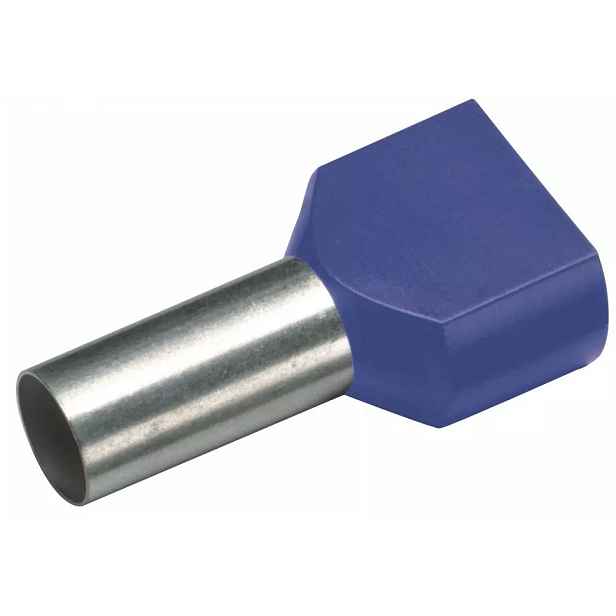 Dutinka lisovací izolovaná dvojitá Cimco 2×2,5 mm2 10 mm 100 ks/bal.