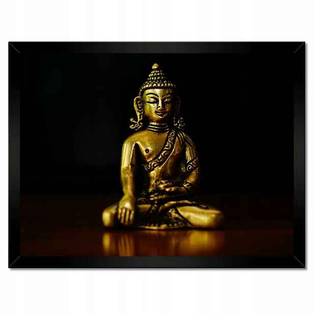 Plakáty v rámu 40x30 Zlatý Buddha Zlato