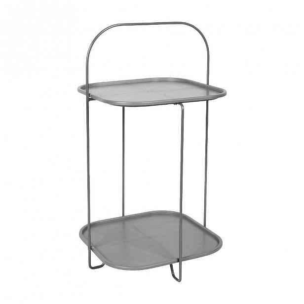 Šedý odkládací stolek Leitmotiv Trays