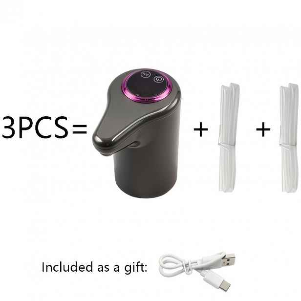 TEMU Elektrický vodní čerpadlo | Čerpadlo na vodu do dárkové tašky | USB nabíjecí čerpadlo pro pitnou vodu, LCD displej, USB nabíjení, kompatibilní s