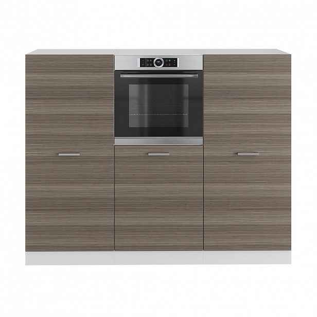 Vicco KUCHYŇSKÝ BLOK R-Line Vzácná šedá/bílá 180 cm bez pracovní desky